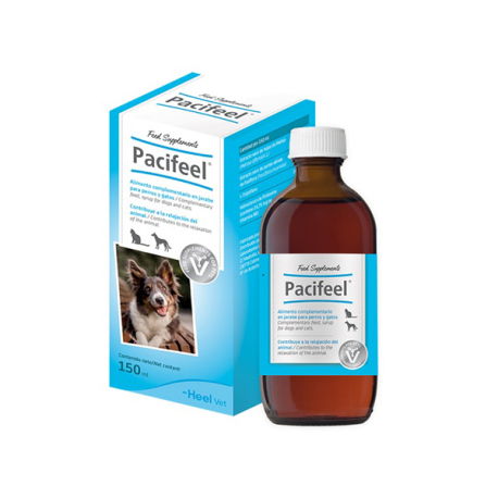 Heel Pacifeel Jarabe 150 ml para Perros y Gatos - Solución Natural para Ansiedad y Estrés en Mascotas Heel Pacifeel Jarabe 150 ml para Perros y Gatos - Solución Natural para Ansiedad y Estrés en Mascotas
