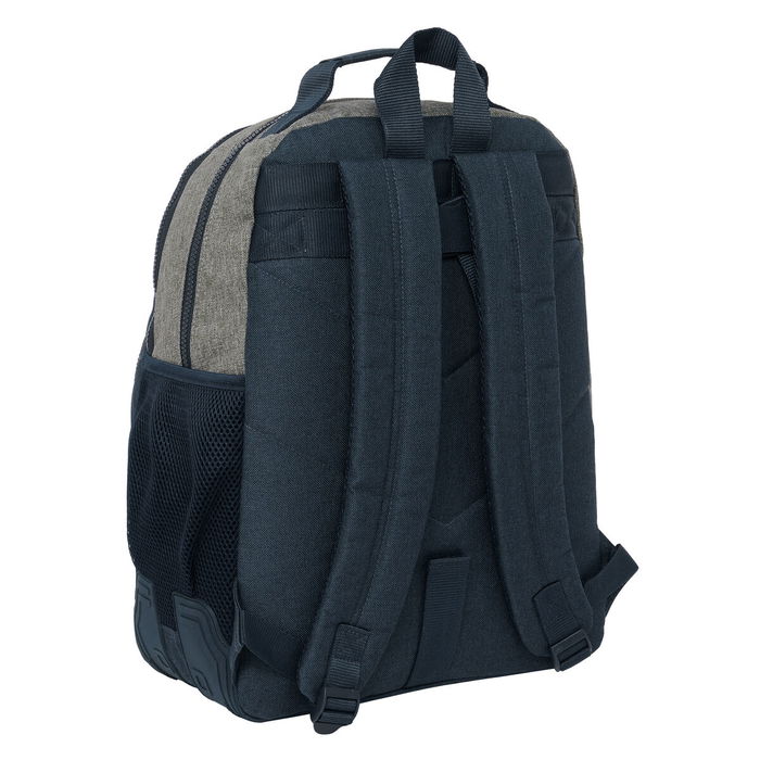 Mochila Escolar Kappa Dark navy Gris Azul marino 32 x 42 x 15 cm