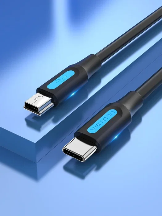 Vention Cable USB 2.0 Tipo-C a Mini-USB B Macho, 2m, Negro