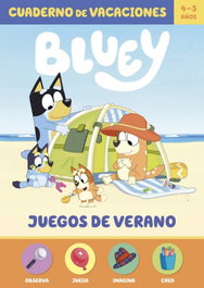 BEASCOA Juegos de verano: cuaderno de vacaciones Bluey (4-5 años)