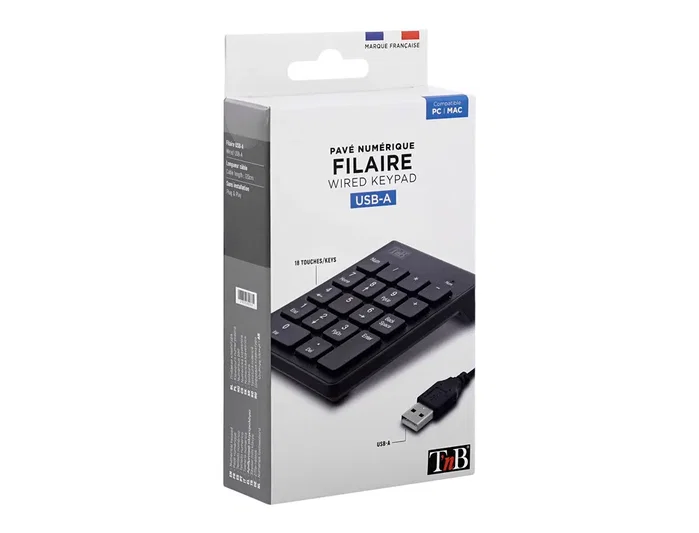 TNB Teclado numérico MPV1 USB Negro