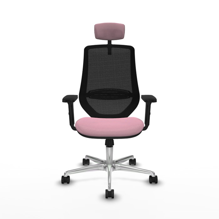 PIQUERAS Y CRESPO Silla de oficina Mardos con mecanismo Sincro, Rosa y Negro PIQUERAS Y CRESPO Silla de oficina Mardos con mecanismo Sincro, Rosa y Negro