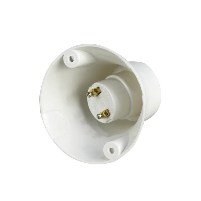 GSC Evolution Portalamparas de superficie curvo E27 Blanco GSC Evolution Portalamparas de superficie curvo E27 Blanco