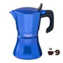Oroley Petra Cafetera de Aluminio Azul de 9 Tazas