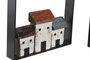DKD Home Decor Decoración Pared Atlántico Blanco Azul Marrón Madera 18 x 3 x 15 cm (12 Unidades)