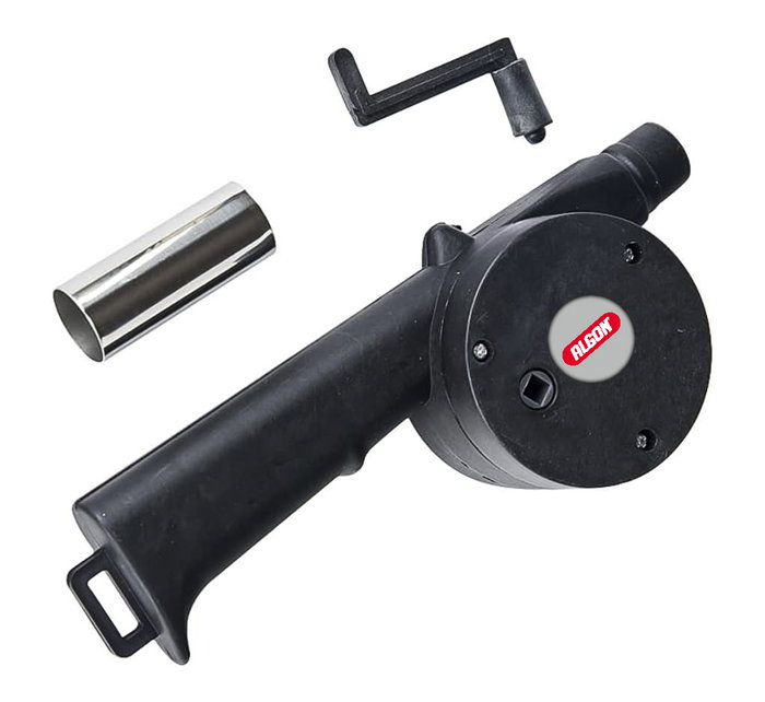 Inde Ventilador de Barbacoa 25 cm Algon Bbq - Dimensiones: 8.5 cm Largo x 5.8 cm Ancho x 24.7 cm Alto, Peso: 2.68 kg (18 Unidades)