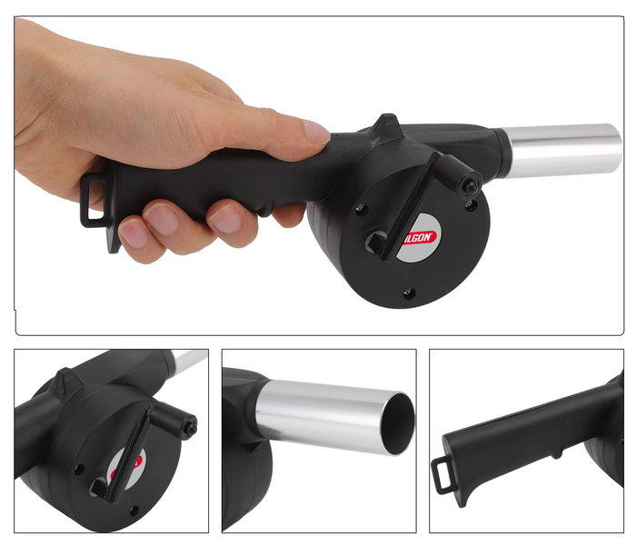 Inde Ventilador de Barbacoa 25 cm Algon Bbq - Dimensiones: 8.5 cm Largo x 5.8 cm Ancho x 24.7 cm Alto, Peso: 2.68 kg (18 Unidades)