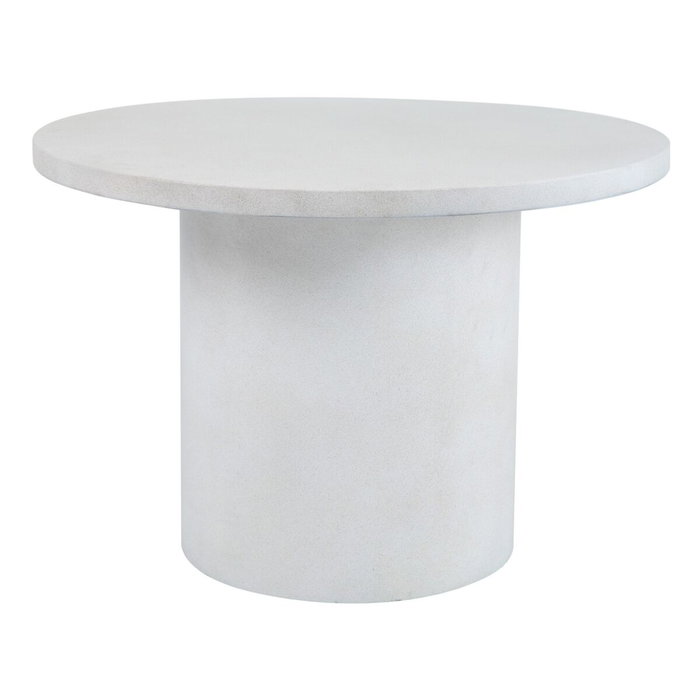 DKD Home Decor Mesa Redonda de Exterior en GRC, Crudo, 116x116x75 cm DKD Home Decor Mesa Redonda de Exterior en GRC, Crudo, 116x116x75 cm