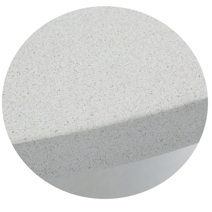 DKD Home Decor Mesa Redonda de Exterior en GRC, Crudo, 116x116x75 cm DKD Home Decor Mesa Redonda de Exterior en GRC, Crudo, 116x116x75 cm