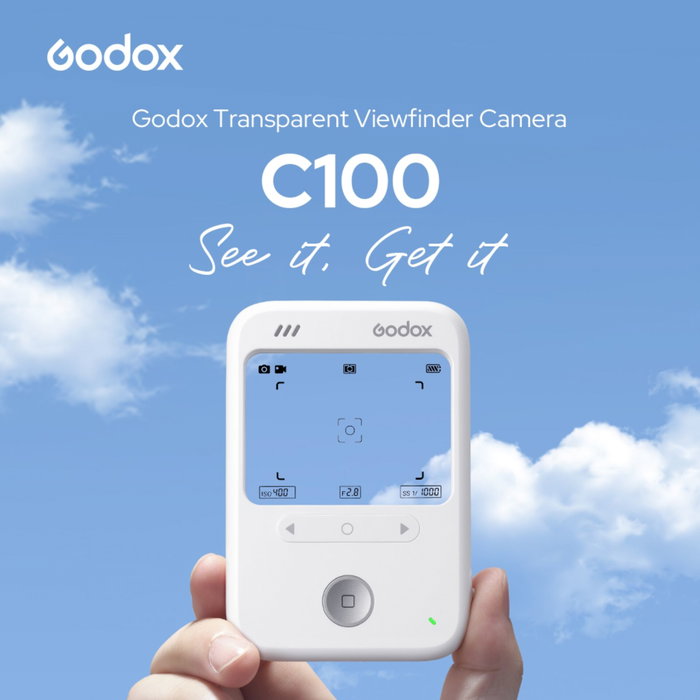 Godox C100 Mini Cámara Digital con Visor Transparente Blanco Godox C100 Mini Cámara Digital con Visor Transparente Blanco