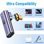 Ewent Adaptador Magnético USB-C EC1049 Púrpura 90° USB4 100W 8K
