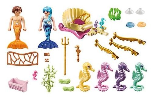 Playmobil 71500 Princesa Mágica Criaturas Marinas con Carro de Caballito de Mar