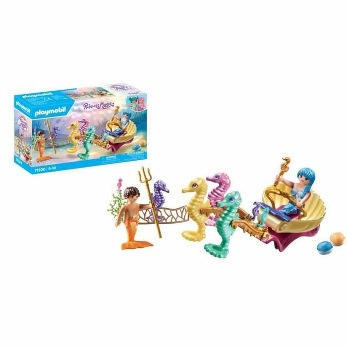 Playmobil 71500 Princesa Mágica Criaturas Marinas con Carro de Caballito de Mar