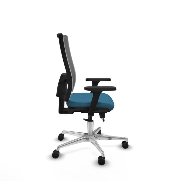 PIQUERAS Y CRESPO Silla de oficina Horna con mecanismo Sincro/Traslack, Verde petróleo y Gris PIQUERAS Y CRESPO Silla de oficina Horna con mecanismo Sincro/Traslack, Verde petróleo y Gris