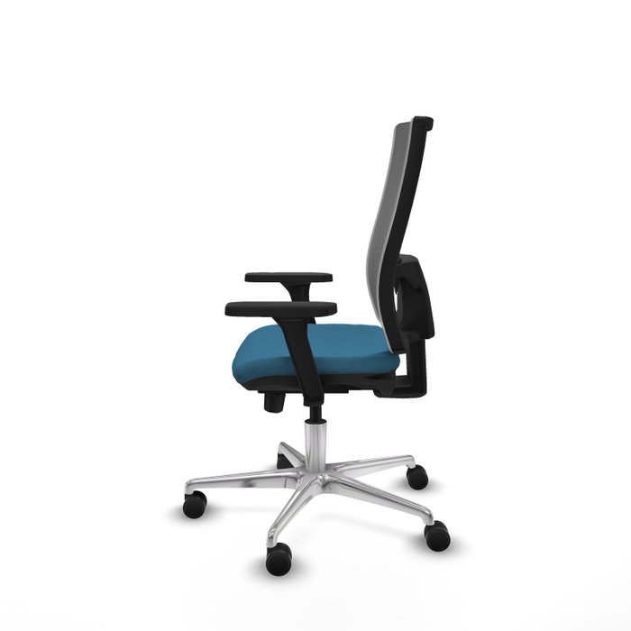 PIQUERAS Y CRESPO Silla de oficina Horna con mecanismo Sincro/Traslack, Verde petróleo y Gris PIQUERAS Y CRESPO Silla de oficina Horna con mecanismo Sincro/Traslack, Verde petróleo y Gris