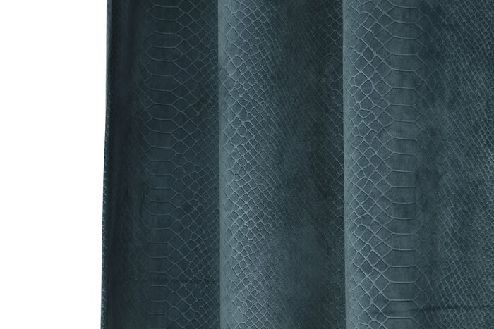 DKD Home Decor Cortina Urban Cocodrile Turquesa 2 x 260 x 140 cm (2 Unidades)