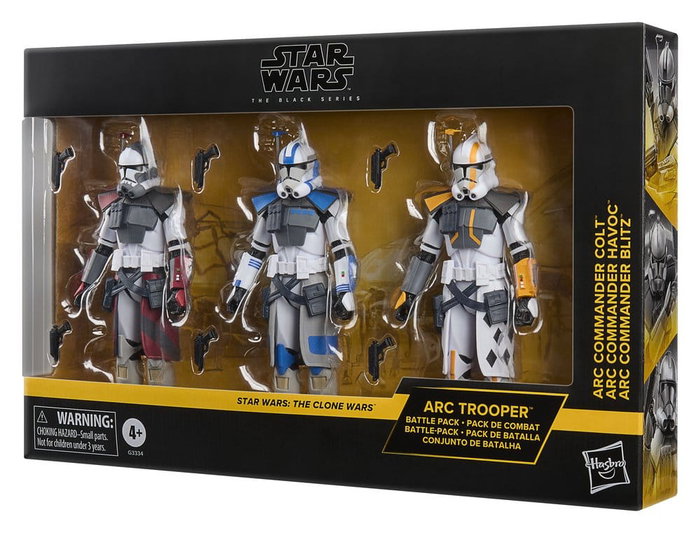 Hasbro Star Wars The Black Series Pack de 3 Figuras ARC Trooper Havoc, Colt & Blitz de 15 cm Hasbro Star Wars The Black Series Pack de 3 Figuras ARC Trooper Havoc, Colt & Blitz de 15 cm