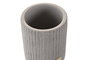 DKD Home Decor Vaso de Cemento Mate Gris 8x8x10 cm