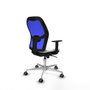 PIQUERAS Y CRESPO Silla de oficina Jorquera Blanco/Azul