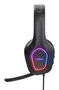 Trust GXT 416 ZIROX Auriculares Gaming Alámbricos Diadema RGB Negro, Micrófono Plegable Boom, Control de Volumen, Conexión USB A y 3.5 mm
