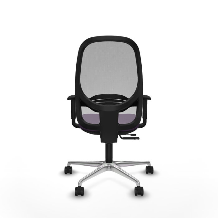 PIQUERAS Y CRESPO Silla de oficina Cilanco con mecanismo Sincro/Traslack, Morado y Gris