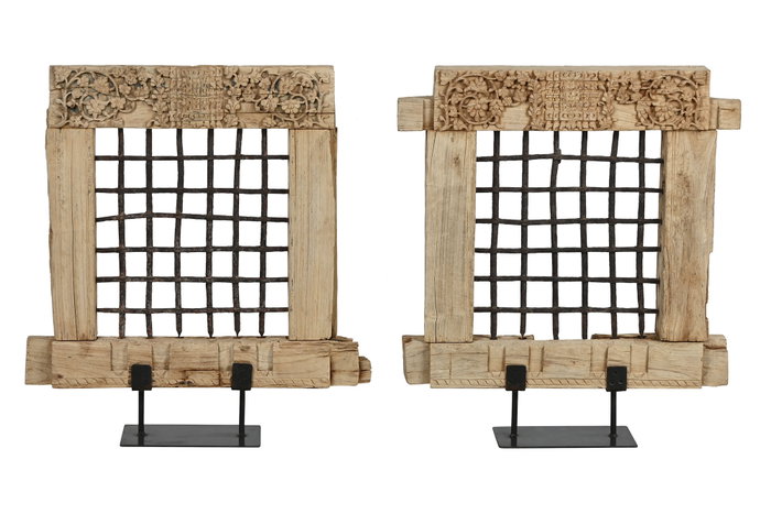 DKD Home Decor Decoración de Teca Vertical Pieza Única DKD Home Decor Decoración de Teca Vertical Pieza Única
