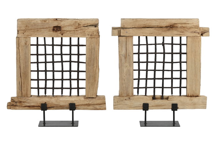 DKD Home Decor Decoración de Teca Vertical Pieza Única DKD Home Decor Decoración de Teca Vertical Pieza Única