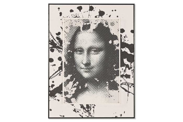 DKD Home Decor Cuadro de Cristal y PS Moderno Mona Lisa Negro y Blanco 60x80 cm DKD Home Decor Cuadro de Cristal y PS Moderno Mona Lisa Negro y Blanco 60x80 cm