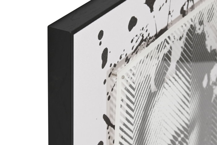 DKD Home Decor Cuadro de Cristal y PS Moderno Mona Lisa Negro y Blanco 60x80 cm DKD Home Decor Cuadro de Cristal y PS Moderno Mona Lisa Negro y Blanco 60x80 cm