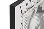 DKD Home Decor Cuadro de Cristal y PS Moderno Mona Lisa Negro y Blanco 60x80 cm