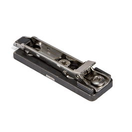 Salice CLIP 3R H3 Base Recta Titanio Acero con Amortiguación Decelerante