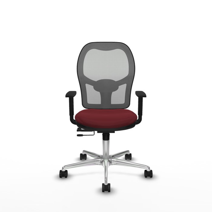 PIQUERAS Y CRESPO Silla de oficina Jorquera Granate y Gris PIQUERAS Y CRESPO Silla de oficina Jorquera Granate y Gris