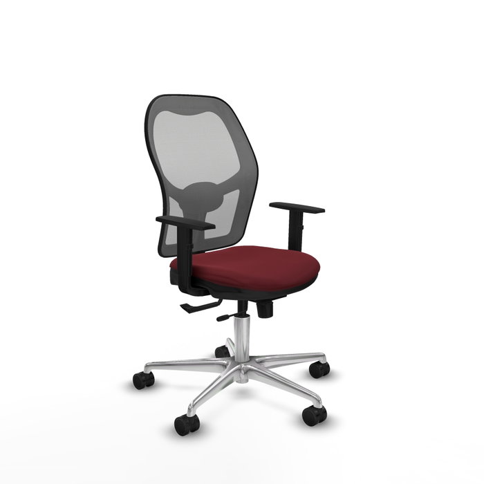 PIQUERAS Y CRESPO Silla de oficina Jorquera Granate y Gris PIQUERAS Y CRESPO Silla de oficina Jorquera Granate y Gris