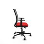 PIQUERAS Y CRESPO Silla de oficina Haches con mecanismo Sincro/Traslack, Rojo y Gris
