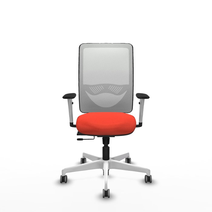 PIQUERAS Y CRESPO Silla de oficina Zulema Naranja y Blanco PIQUERAS Y CRESPO Silla de oficina Zulema Naranja y Blanco