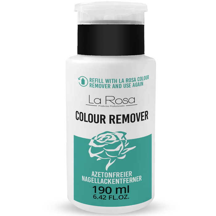 La Rosa Colour Remover Quitaesmalte Sin Acetona Con Dosificador 190 Ml La Rosa Colour Remover Quitaesmalte Sin Acetona Con Dosificador 190 Ml