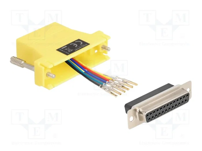 DeLOCK 67101 Adaptador D-Sub 25 Hembra a RJ12 Hembra Amarillo DeLOCK 67101 Adaptador D-Sub 25 Hembra a RJ12 Hembra Amarillo