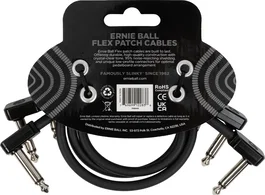 Ernieball Cable Flex Patch 12" Negro - Pack 3