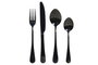 DKD Home Decor Juego de Cubertería Modern Mision de 16 Piezas Negro