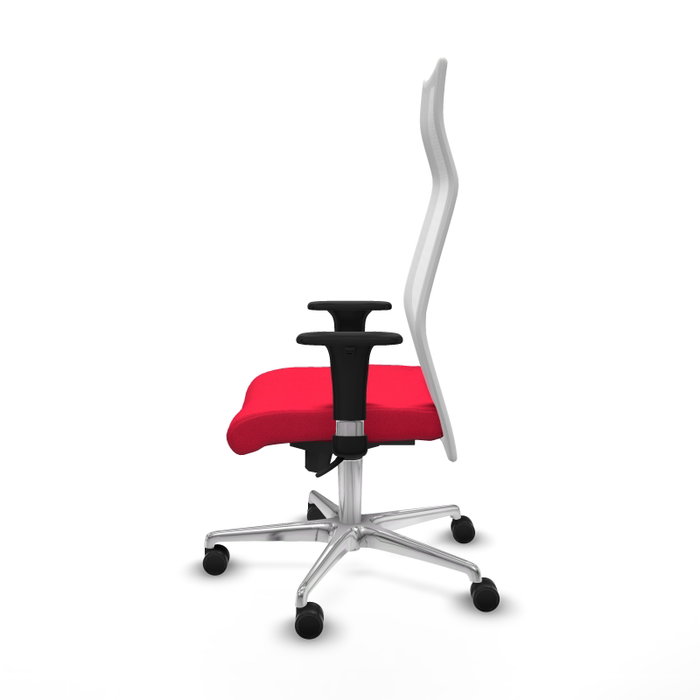 PIQUERAS Y CRESPO Sillón Albacete Mecanismo Sincro Rojo y Blanco