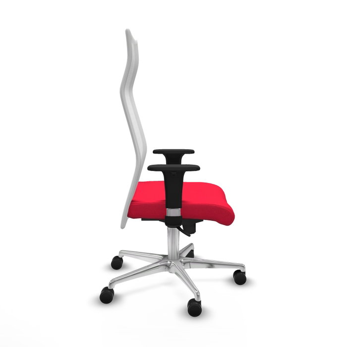 PIQUERAS Y CRESPO Sillón Albacete Mecanismo Sincro Rojo y Blanco