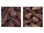 Giftdecor Lienzo 40x40 cm Hojas Fondo Negro Surtidos (Set de 16)