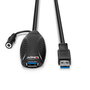 Lindy Cable Extensor Activo USB 3.0 de 10m para PC, Laptops y Tablets