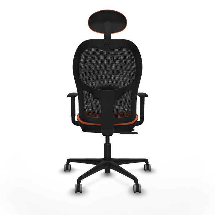 PIQUERAS Y CRESPO Silla de oficina Jorquera con mecanismo Sincro/Traslack, Naranja y Negro PIQUERAS Y CRESPO Silla de oficina Jorquera con mecanismo Sincro/Traslack, Naranja y Negro