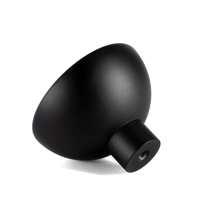 Viefe Pomo Bol Ø45mm Zamak/Madera Acabado Negro-Haya