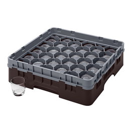 CAMBRO Cesta de lavado 30 compartimentos Castaño