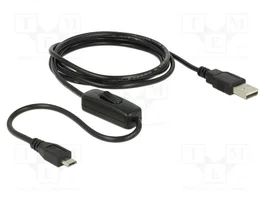 DeLOCK Cable USB 2.0 Tipo-A a Micro-B con interruptor 1,5 m