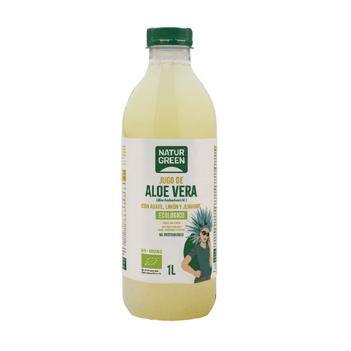 NATURGREEN Jugo Aloe Vera Agave Limón Jengibre Bio 1 L NATURGREEN Jugo Aloe Vera Agave Limón Jengibre Bio 1 L