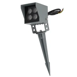 Foco Led Jardín 4W IP65 2700K Acabado Gris