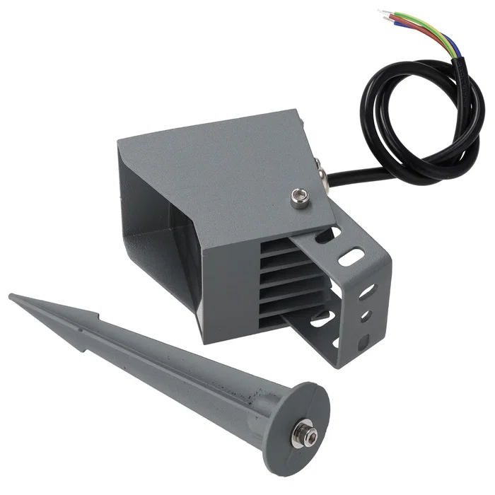 Foco Led Jardín 4W IP65 2700K Acabado Gris